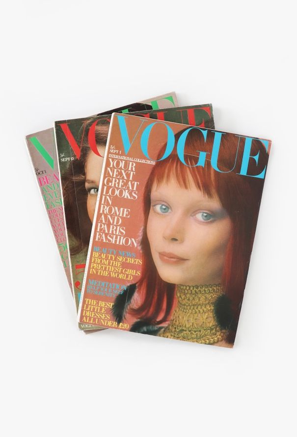 VOGUE UK 1970 Clive Arrowsmith Issue Trio - 1
