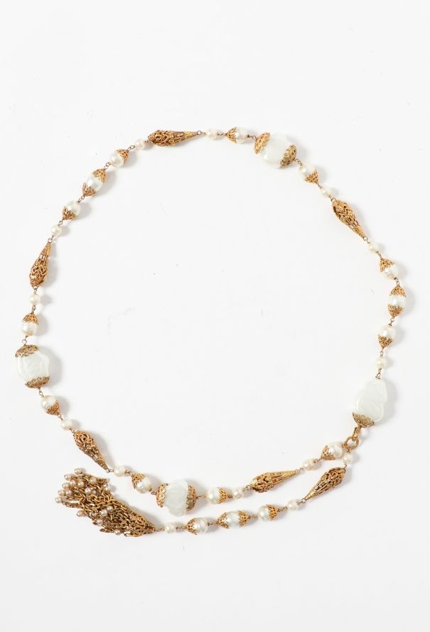 Chanel COLLECTOR F/W 1996 Pearl Filigree Belt - 3