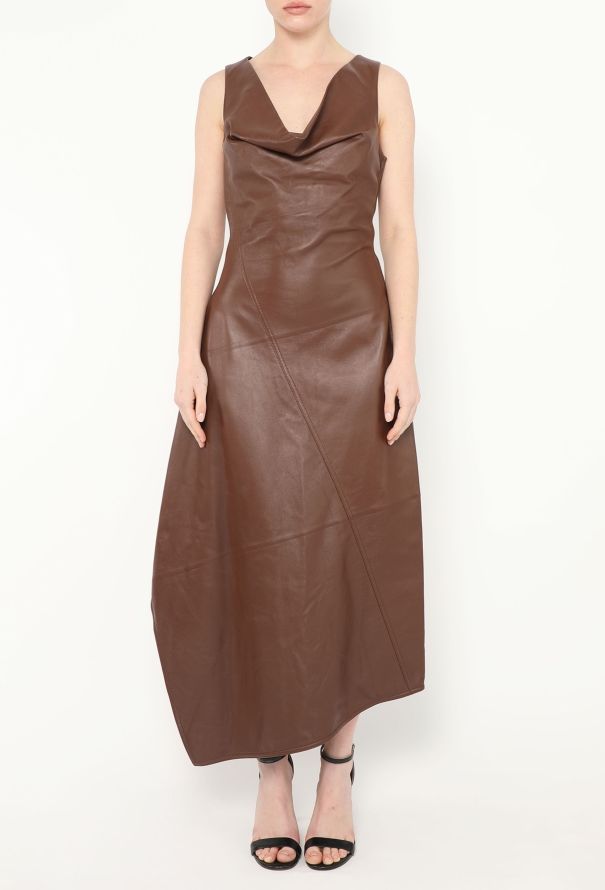 Bottega Veneta S/S 2023 Asymmetrical Nappa Dress - 3