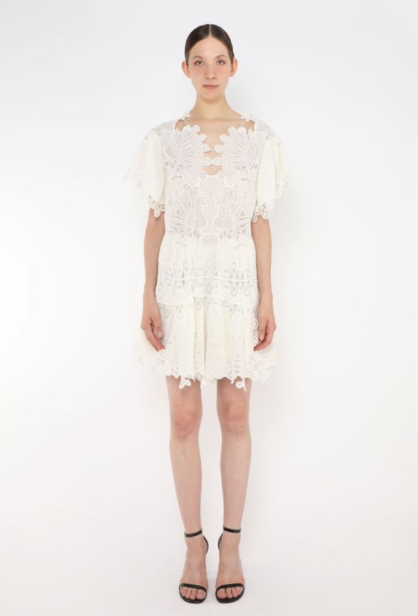 Chloé S/S 2015 Guipure Linen Romper - 4