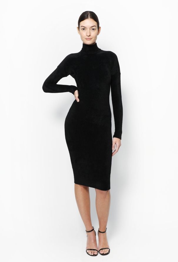 Alaïa F/W 1989 Chenille Bodycon Dress - 1