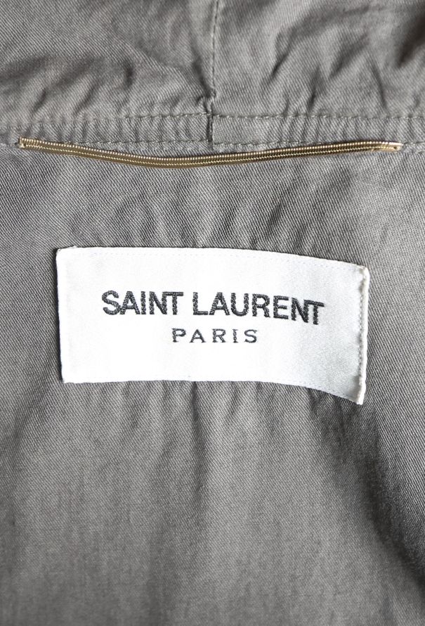 Saint Laurent Fringe Hooded Parka Cape - 6