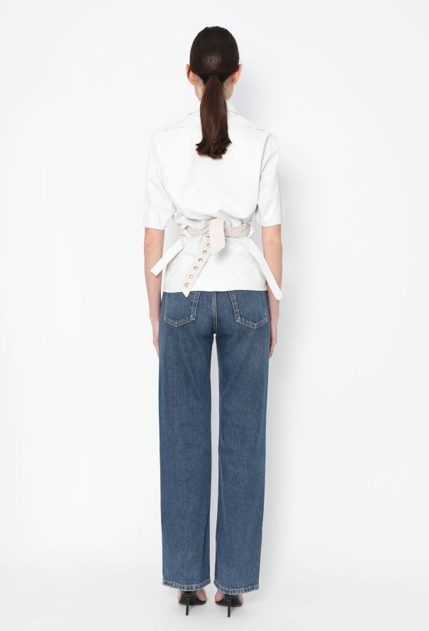 Céline 2017 Belted Lambskin Top - 8