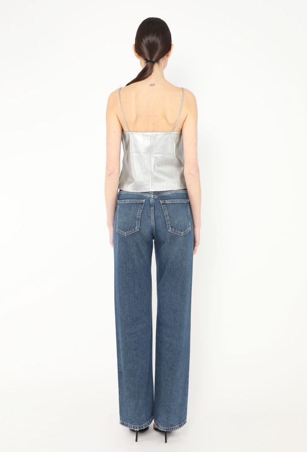 Chanel 1999 Metallic Leather Top - 5