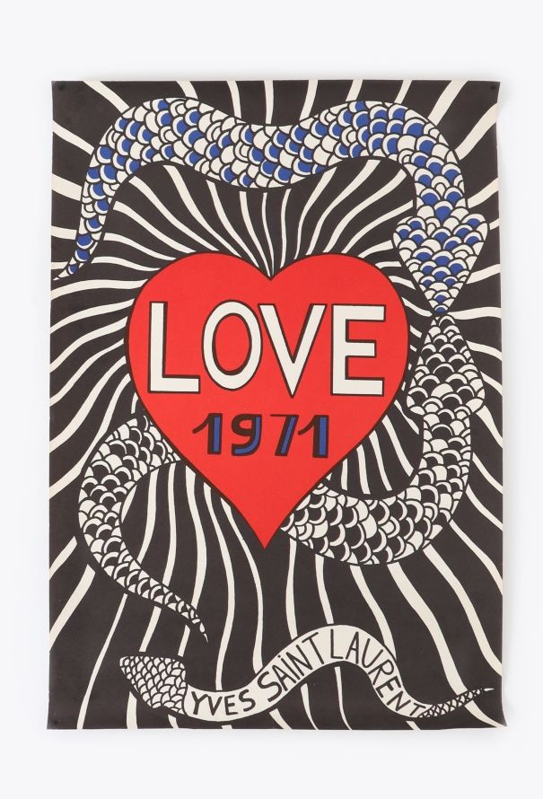 Saint Laurent COLLECTOR Original Love Poster, 1971 - 1