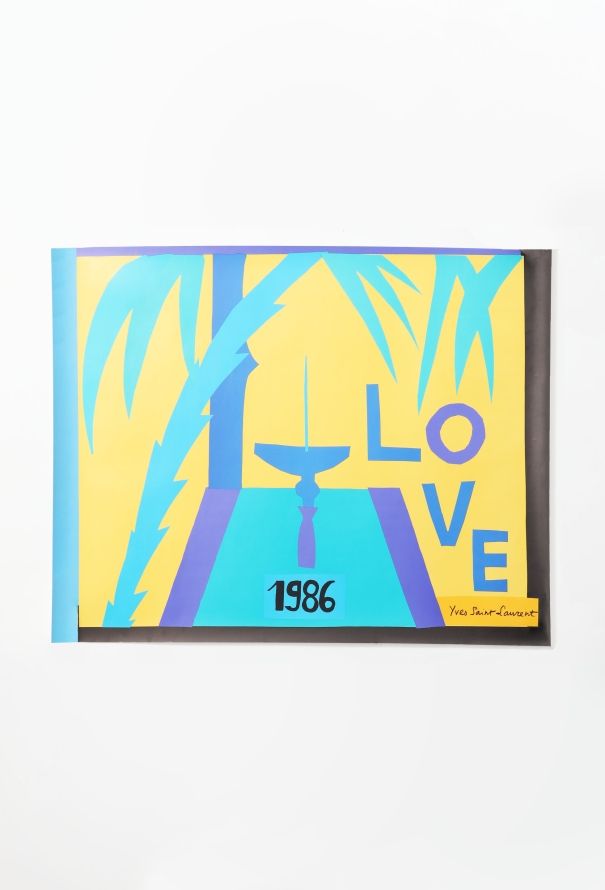 Saint Laurent Rare 1986 Love Poster, in Original Packaging - 1