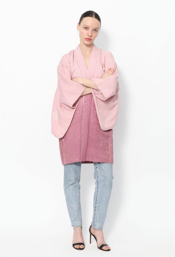 World Treasures Authentic Jacquard Ombré Kimono - 3