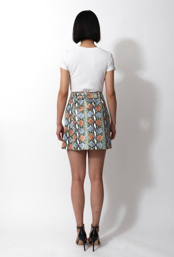 Michael Hoban '90s Snakeskin Skirt - 3