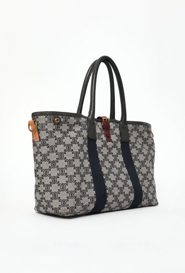 Céline Navy Triomphe Tote Bag - 3