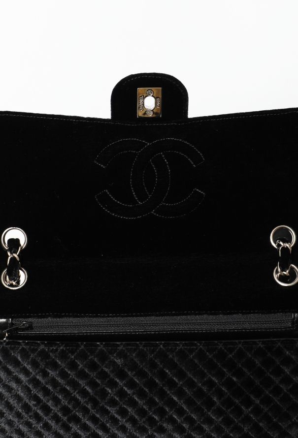 Chanel Velvet Medium Timeless Bag - 11