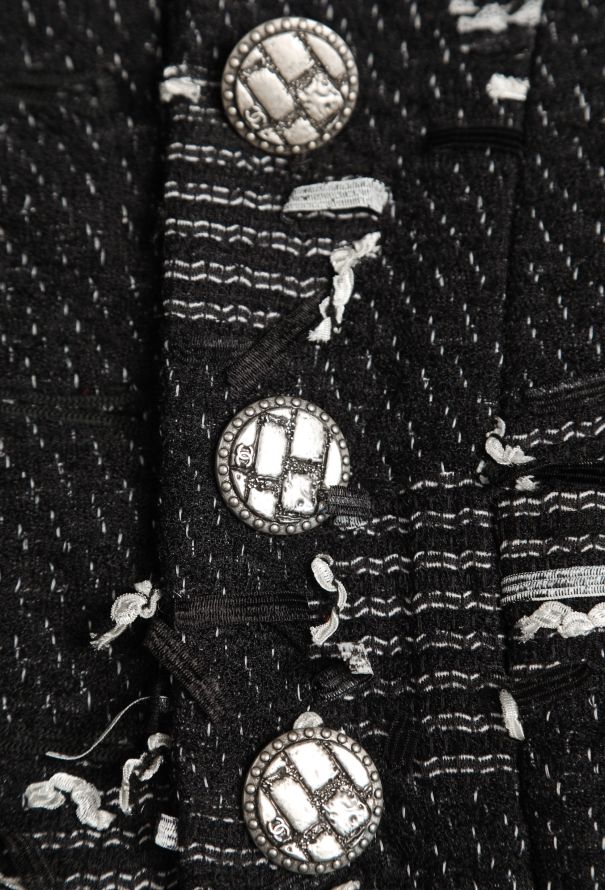 Chanel S/S 2015 Frayed Patchwork Jacket - 8