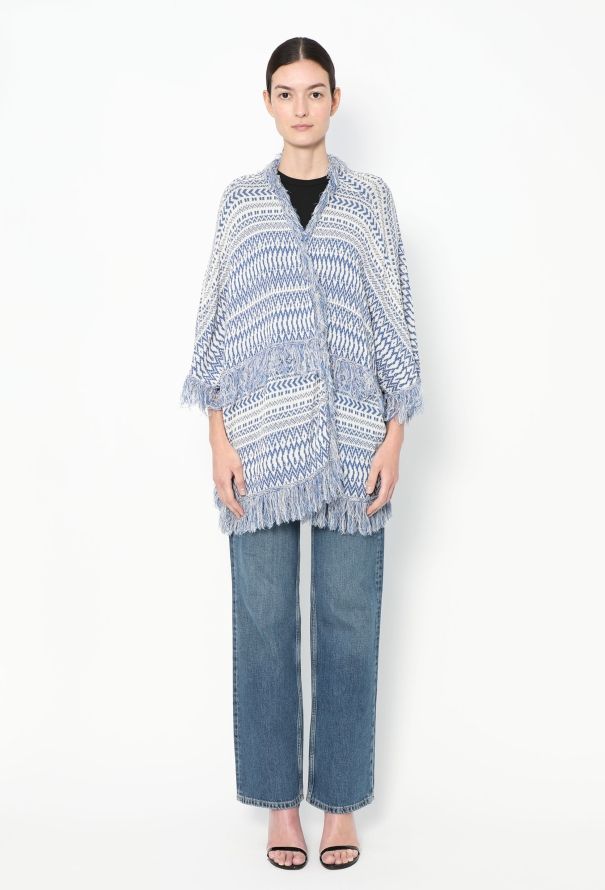 Loewe S/S 2015 Fringed Crochet Poncho - 4