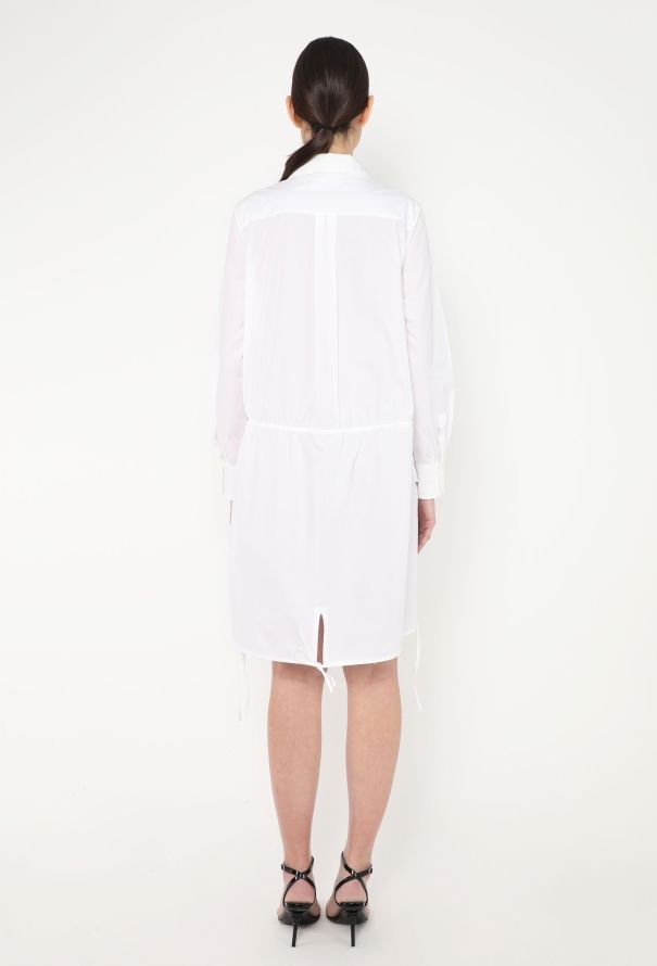 Chloé Ruffled Poplin Lace Shirt Dress - 6