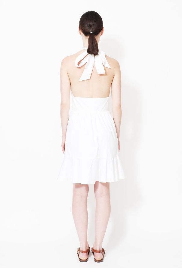 Louis Vuitton 2014 Contrast Zip Halter Dress - 3