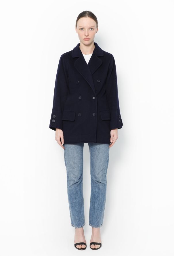 Saint Laurent Late '60s Classic Wool Peacoat - 2