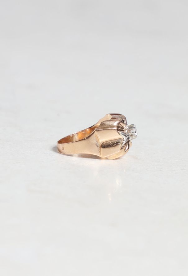 Vintage Fine Jewelry 18k Gold and Diamond Ring - 4