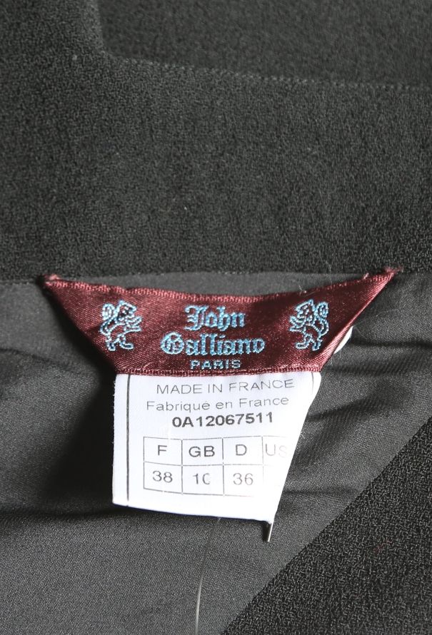 John Galliano 2000 Asymmetrical Crêpe Dress - 4