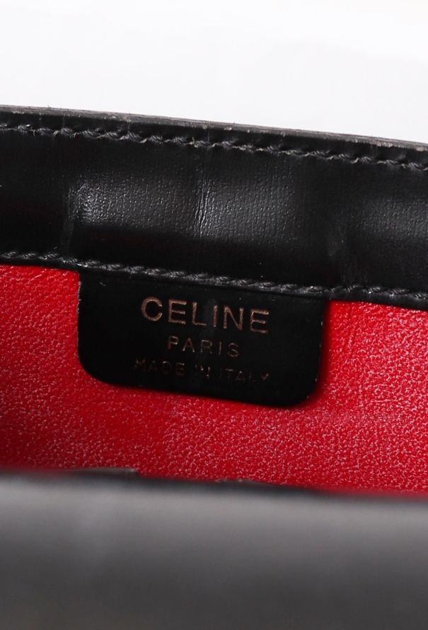 Céline Vintage Calèche Bag Black - 12