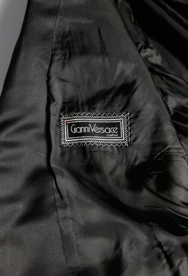 Gianni Versace '90s Embellished Smoking Blazer - 5