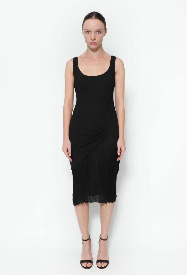 Dior S/S 1999 Ruched Crêpe Dress - 1