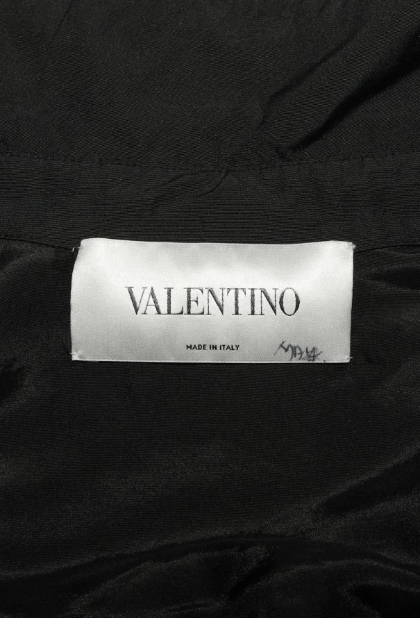 Valentino S/S 2019 Ruched Cape-Sleeve Dress - 6