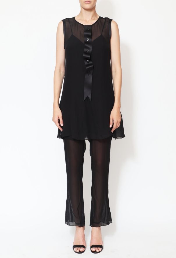 Chanel Silk Crêpe Layered Ensemble - 1