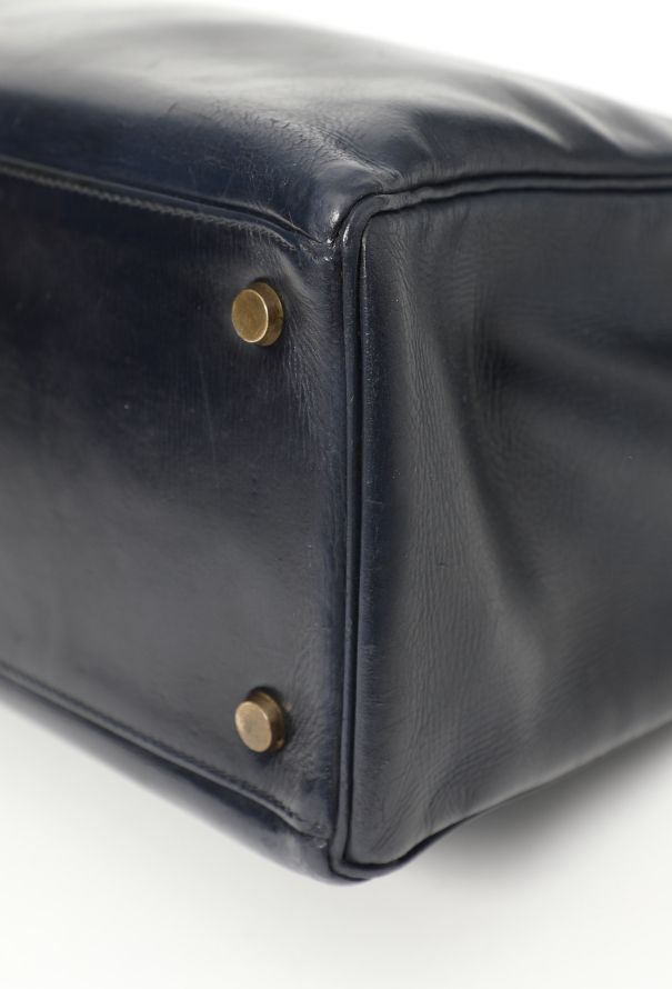Hermès '60s Navy Box Kelly 32 Retourné - 10