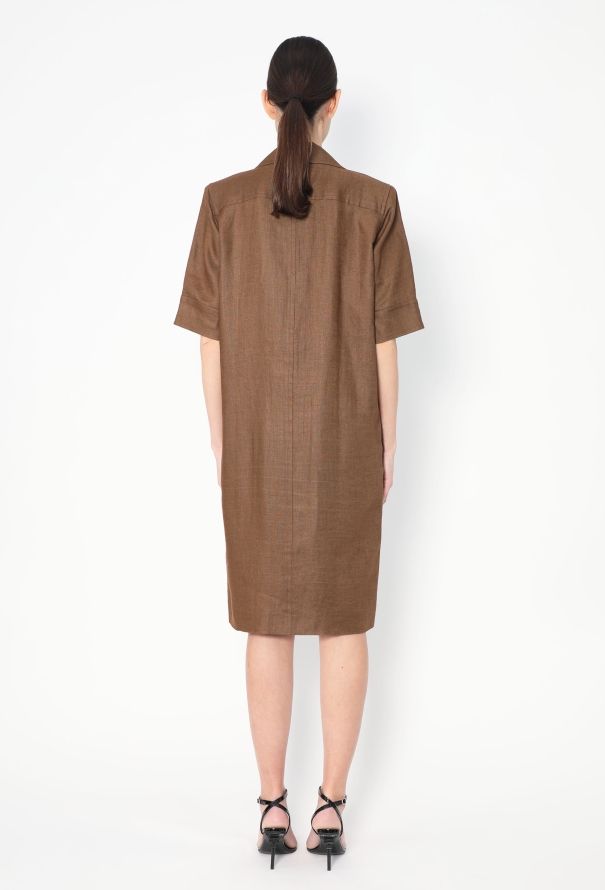 Saint Laurent F/W 1983 Linen Tunic Dress - 7
