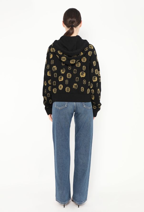 Chanel 2021 Cashmere 'CC' Emblem Hoodie - 3