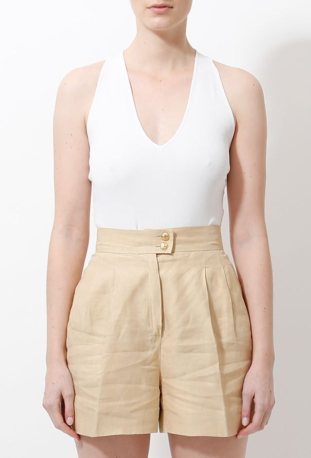 Chanel 2002 Cross Back Knit Bodysuit - 1