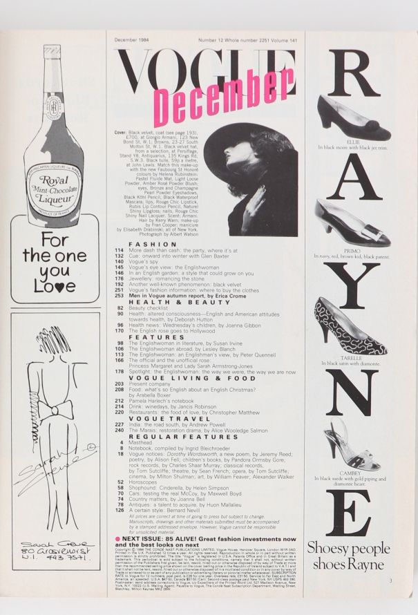VOGUE UK 1984 Albert Watson Winter Set - 6