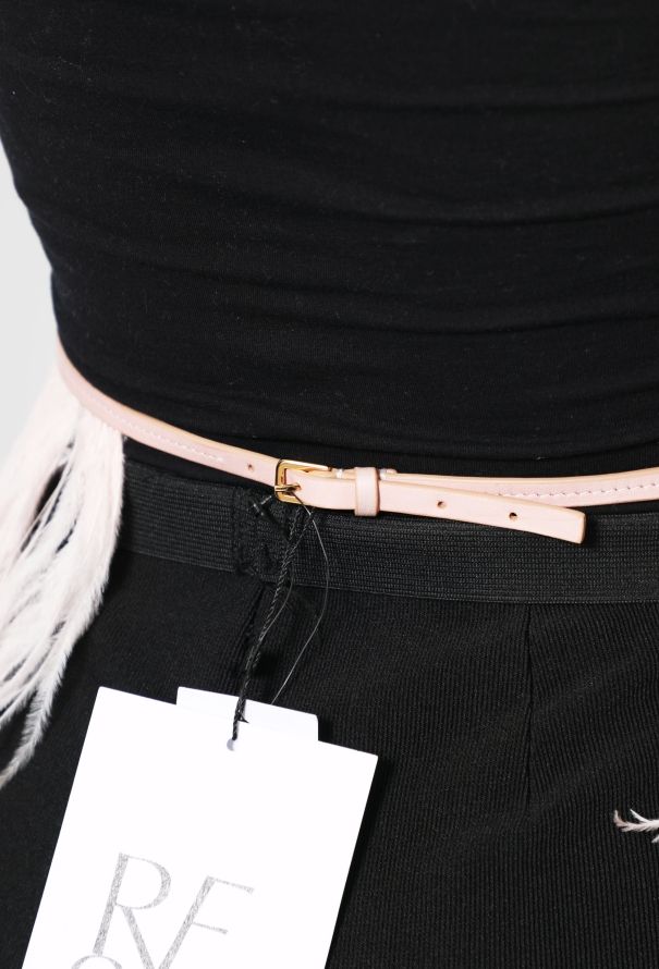 Altuzarra F/W 2020 Ostrich Feather Belt - 4