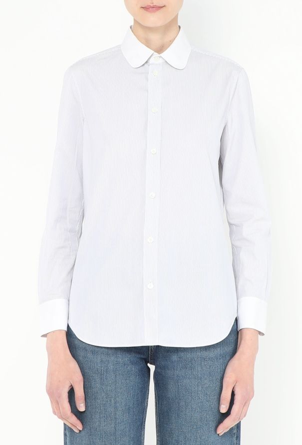 Céline Pinstripe Cotton Shirt - 3