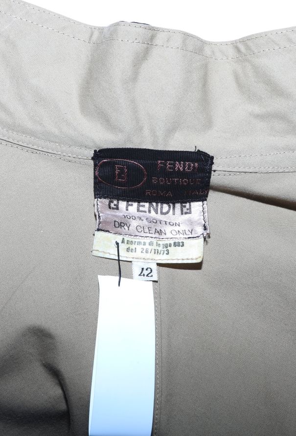 Fendi '70s Grosgrain Trim Overshirt - 7