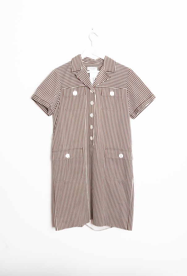 Saint Laurent Vintage Striped Day Dress - 7