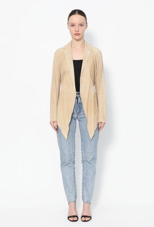 Hermès S/S 2011 Belted Suede Jacket - 4