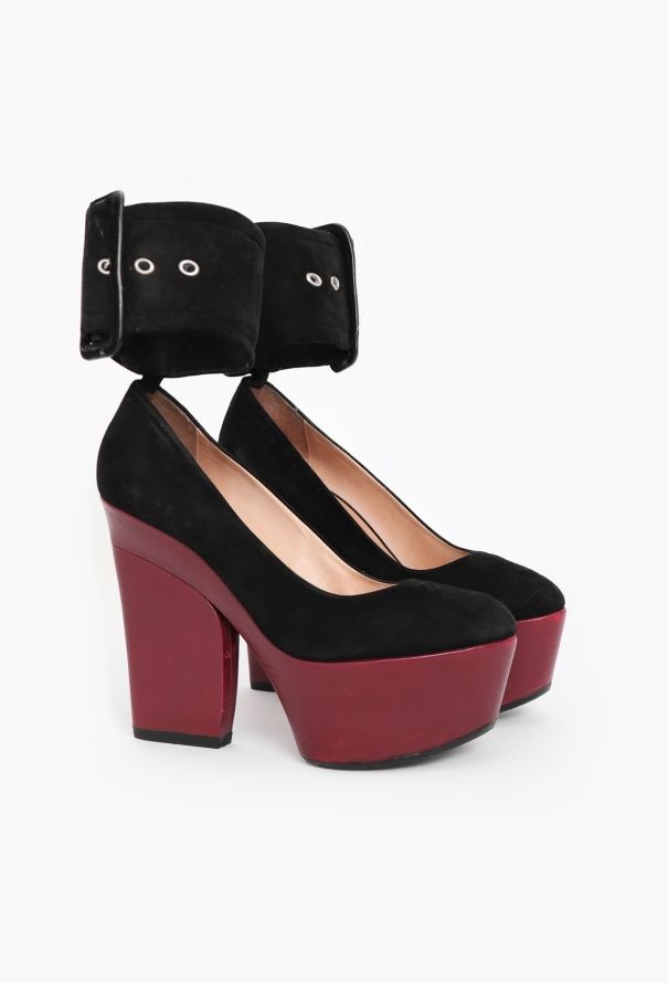 Céline S/S 2012 Suede Platform Heels - 3