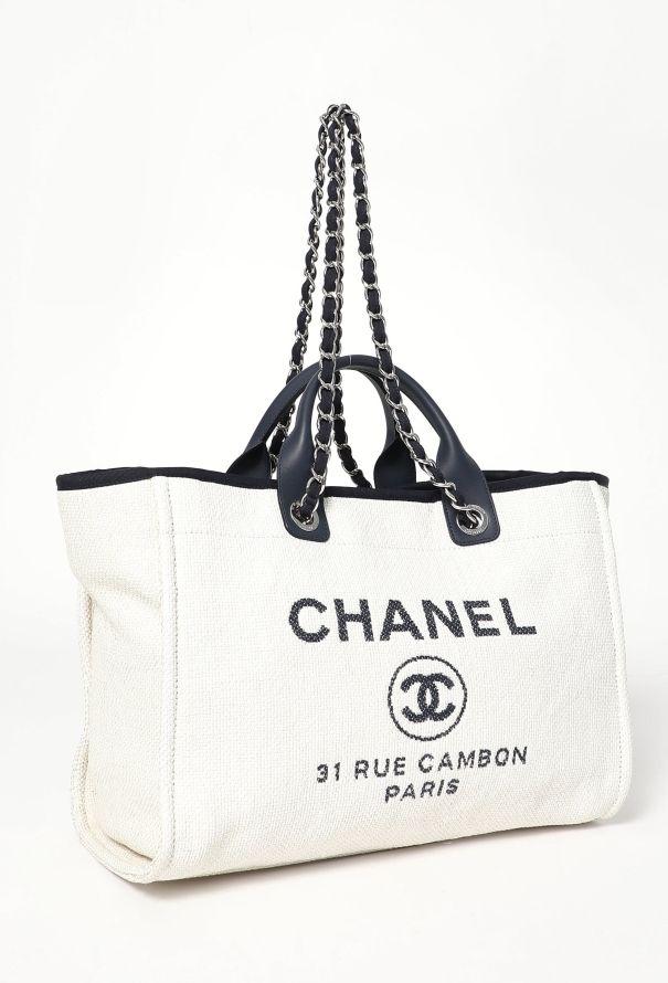 Chanel Canvas Medium Deauville Tote Bag - 2