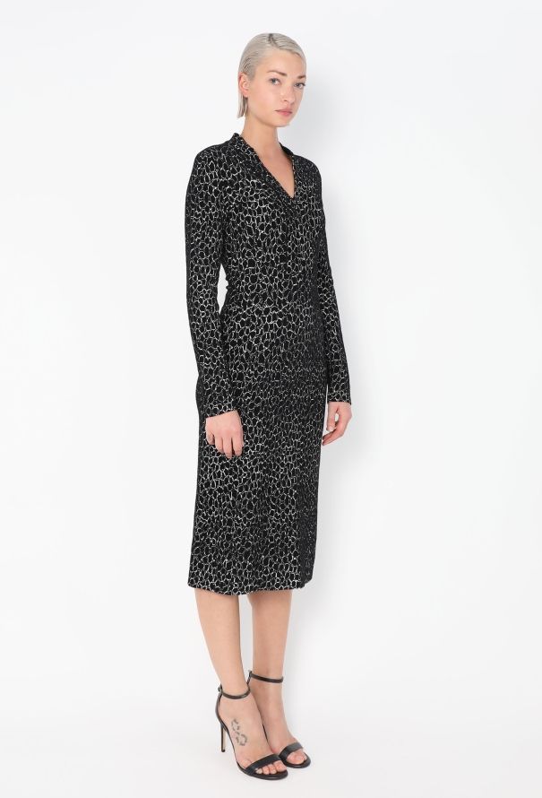 Alaïa F/W 2015 Graphic Chenille Dress - 4
