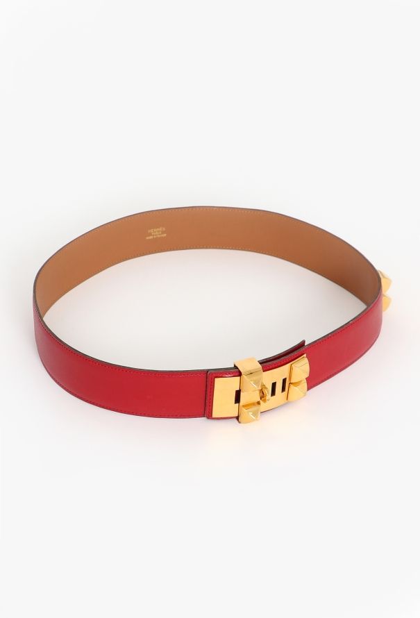 Hermès 1993 'Collier de Chien' Box Leather Belt - 3