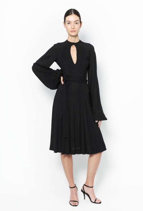 Ossie Clark 1971 Pleated Open-Back Dress - 1