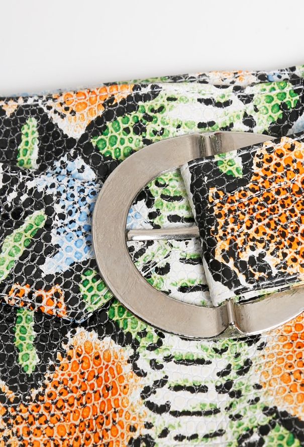 Michael Hoban '90s Snakeskin Skirt - 5