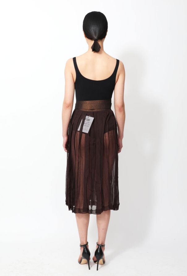 Jean Paul Gaultier '90s Belted Silk Wrap Skirt - 4