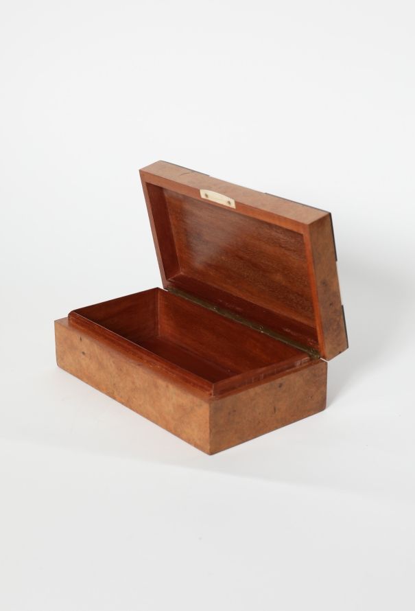 Vintage Objects & Decor 30s Python-Embossed Wood Case - 2