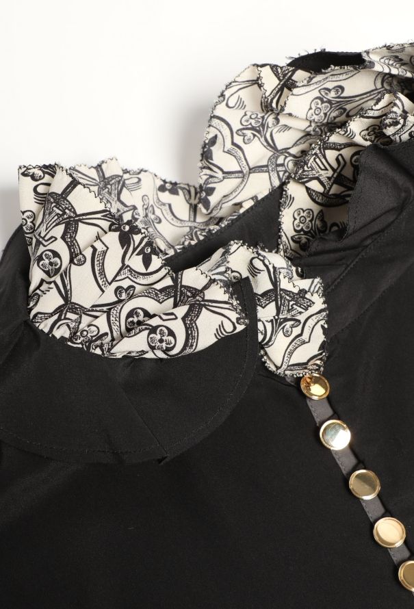 Louis Vuitton Patchwork Silk Blouse - 8