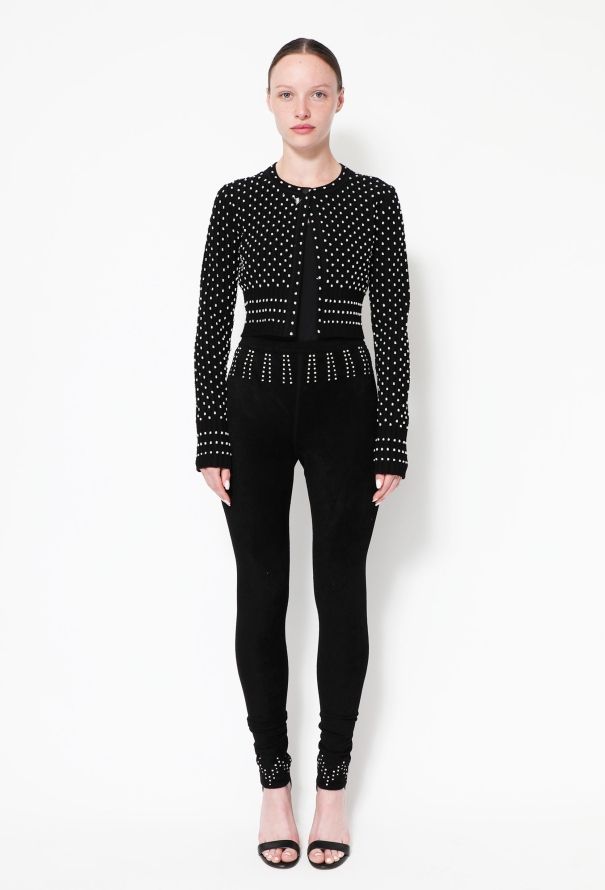 Alaïa F/W 2013 Trompe l'Oeil Chenille Ensemble - 1