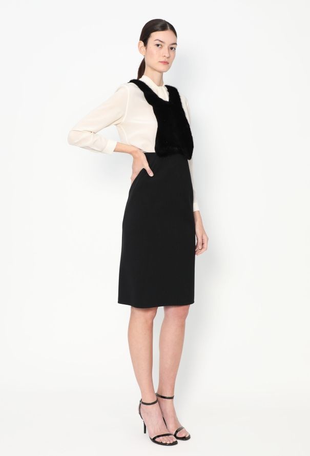 Céline Cut-Out Mink Halter Dress - 3