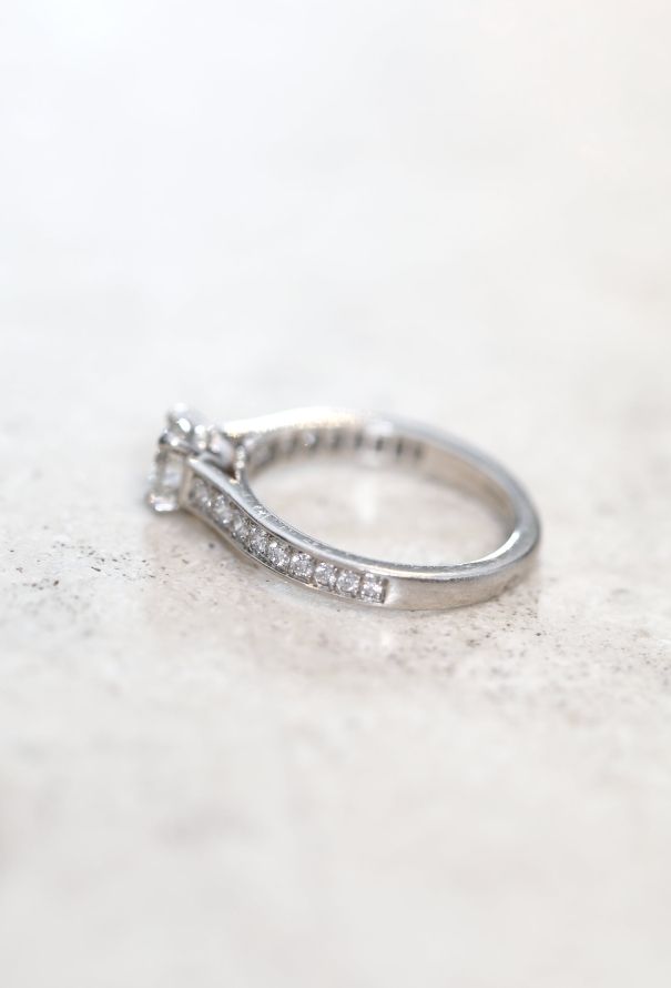 Cartier Platinum & Diamond Solitaire Ring - 5