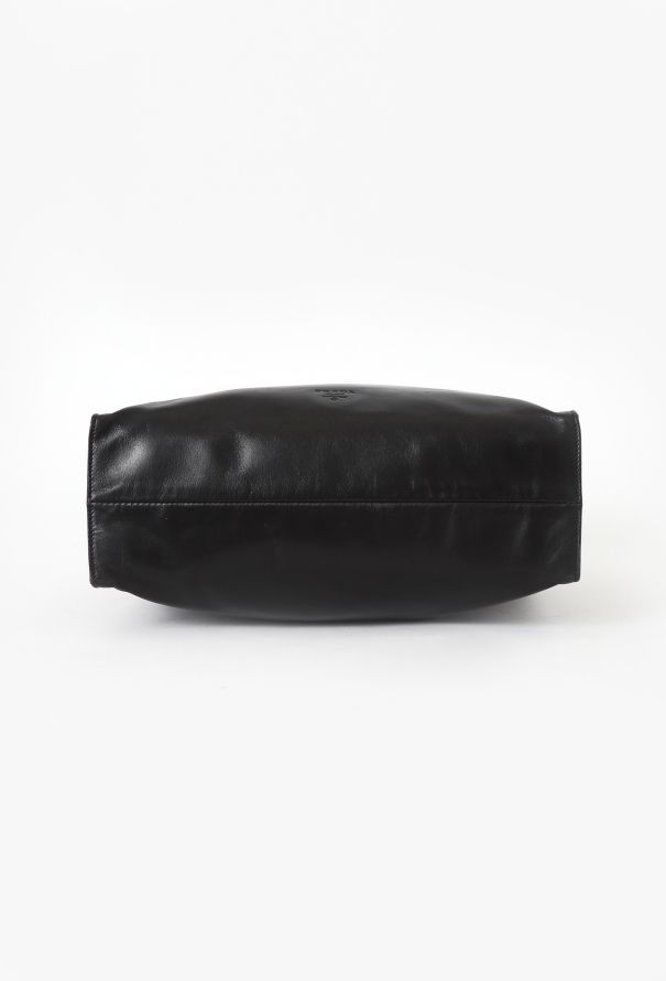Prada Black Leather Tote Bag - 6