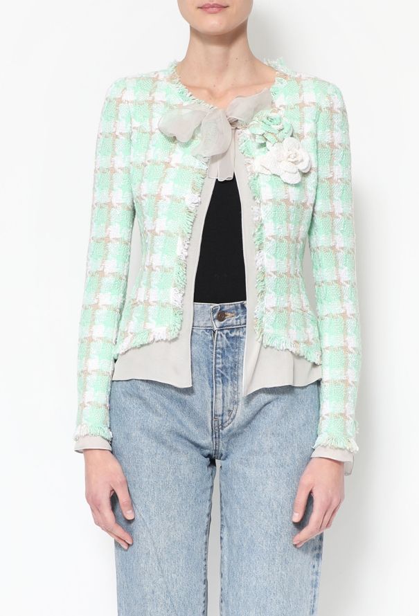 Chanel 2004 Tweed Chiffon Ensemble - 3